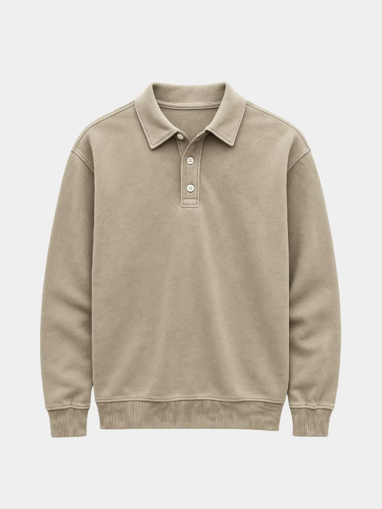 Canyon Mist Long Sleeve Polo – Leviana