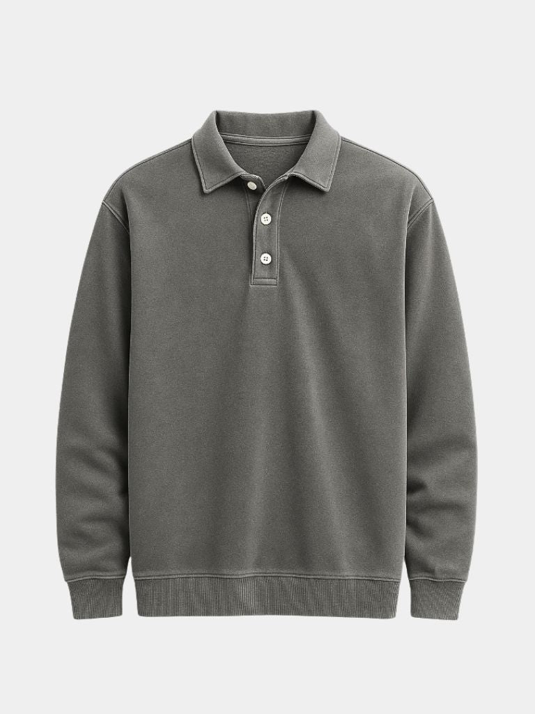 Canyon Mist Long Sleeve Polo – Leviana