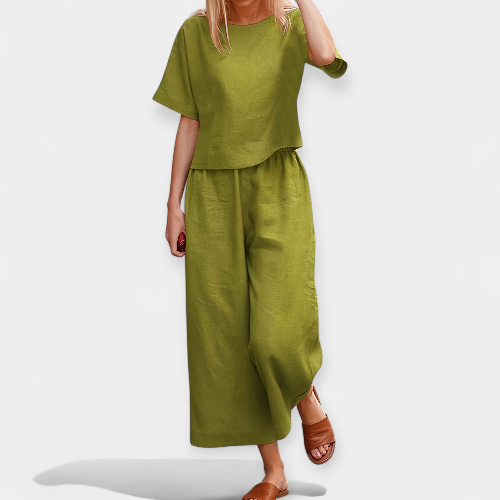 Breezy Short Sleeve Pantsuit