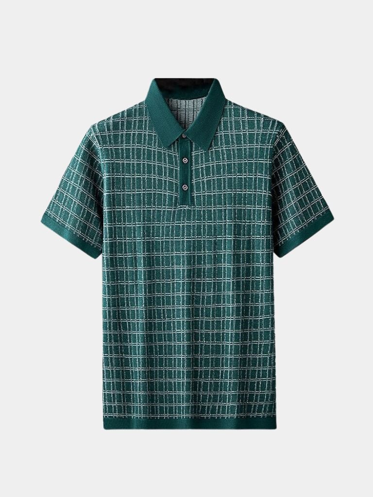 Classic Black Knit Polo - Leviana