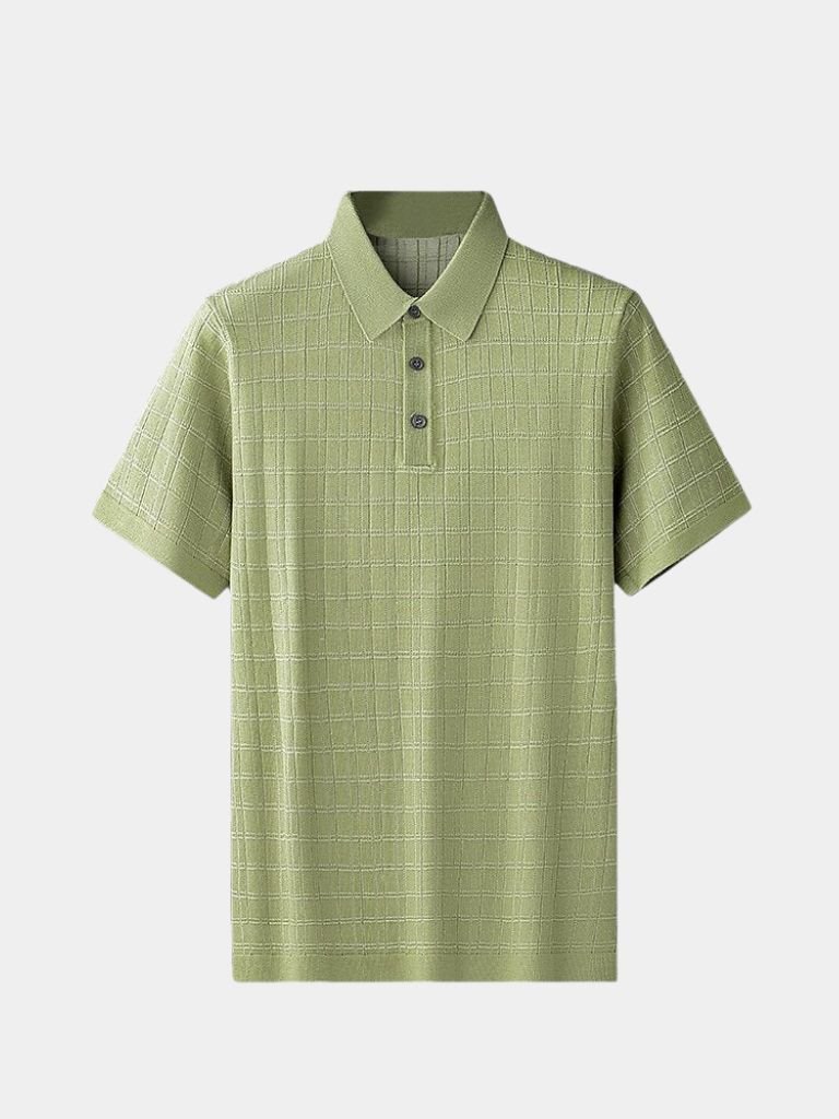 Classic Black Knit Polo - Leviana