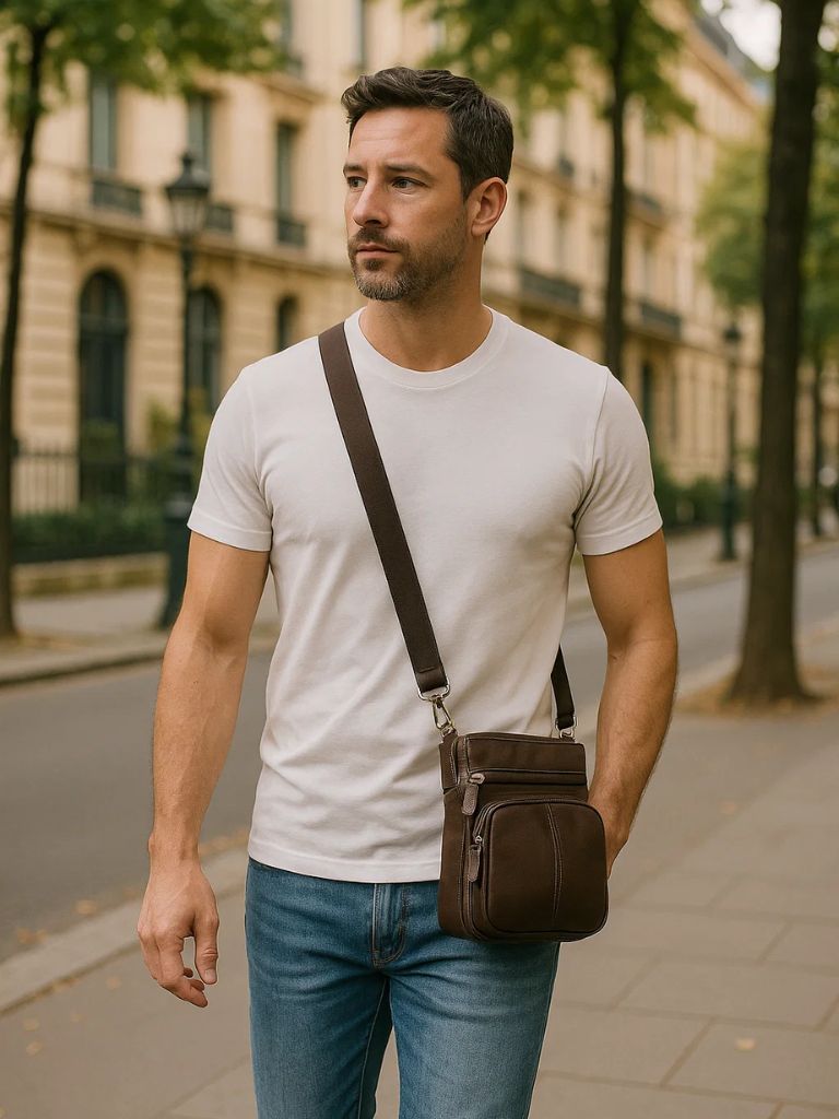 Leviana Leather Crossbody Bag