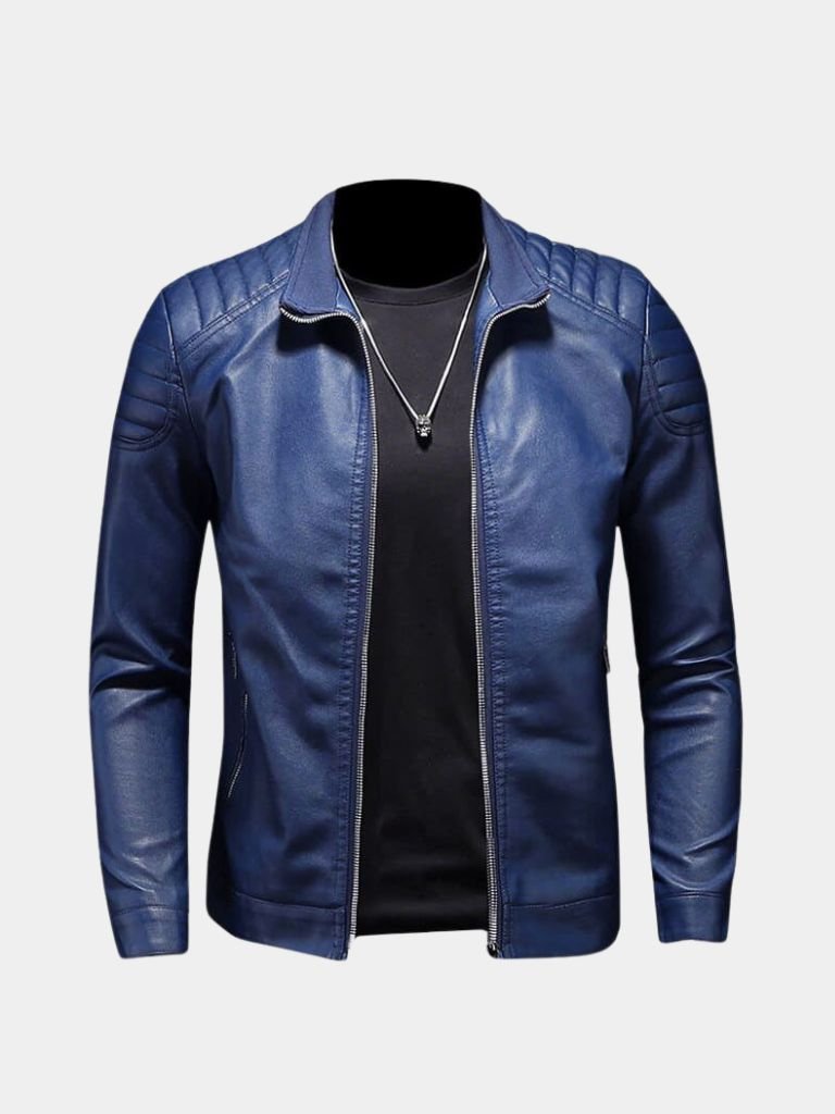 Leviana Crossed Leather Jacket