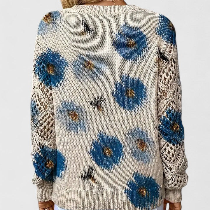 Aurélie | Pull élégant avec motif floral