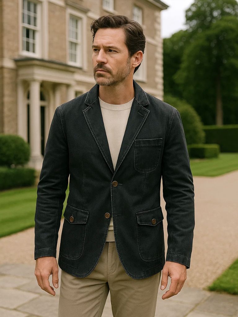 Leviana Covenant Denim Blazer Jacket