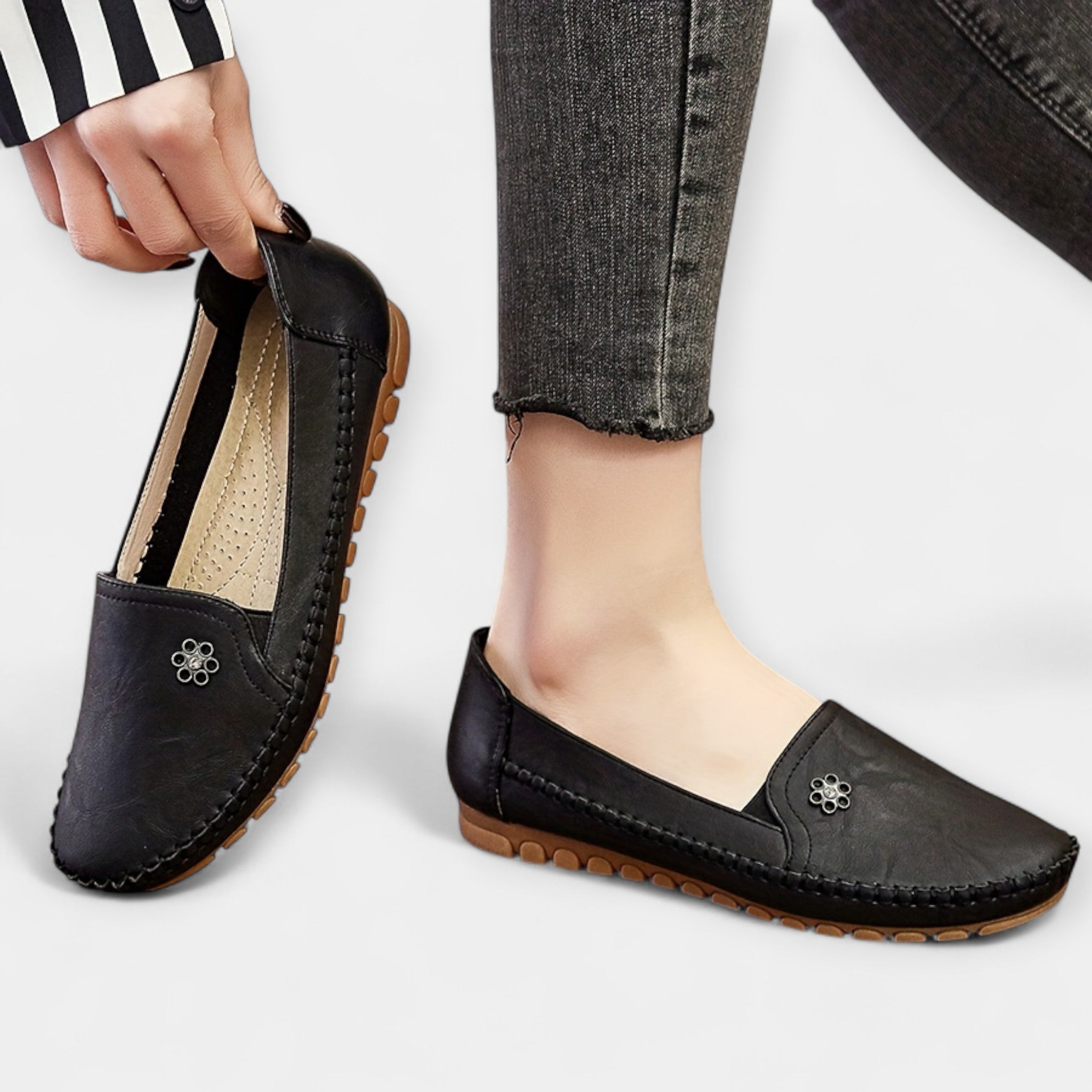 Chaussures Slip-On avec Semelle Souple