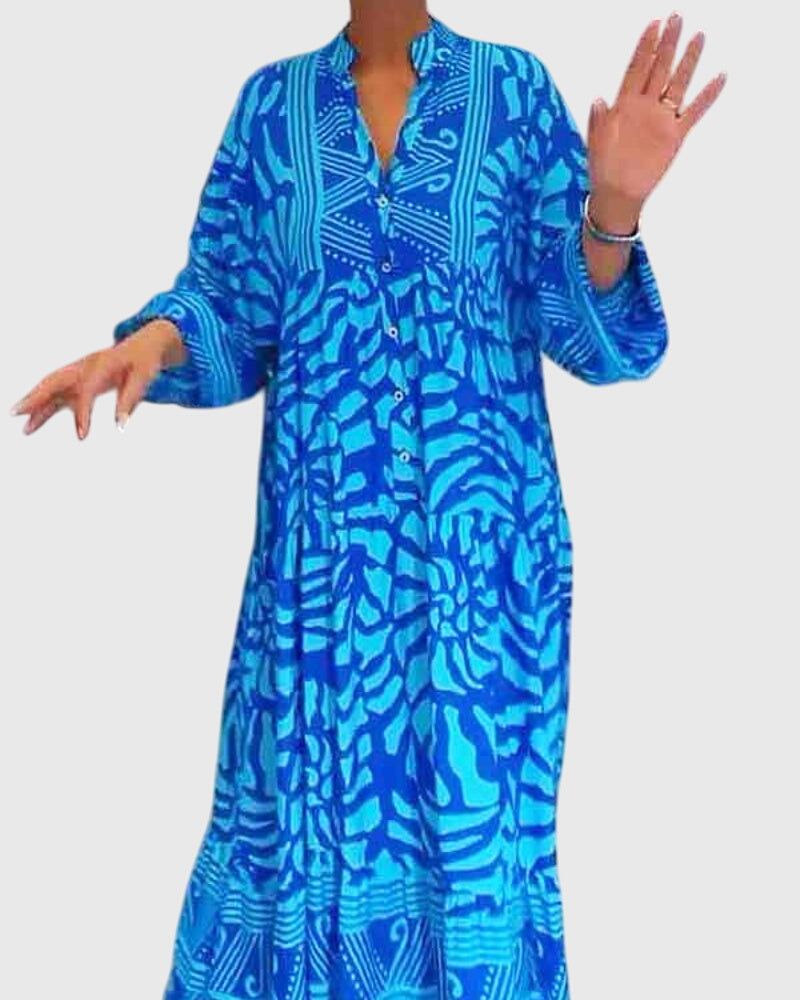 Mckinley™ | Elegant Printed Maxi Dress