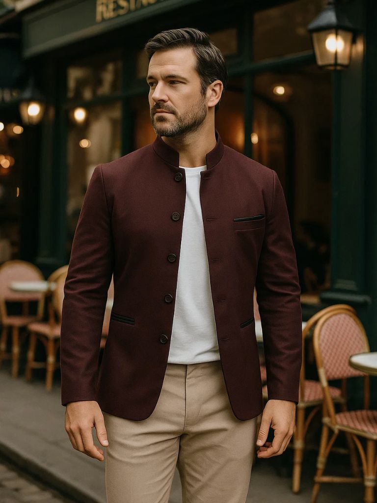 Leviana Elegant Collar Jacket
