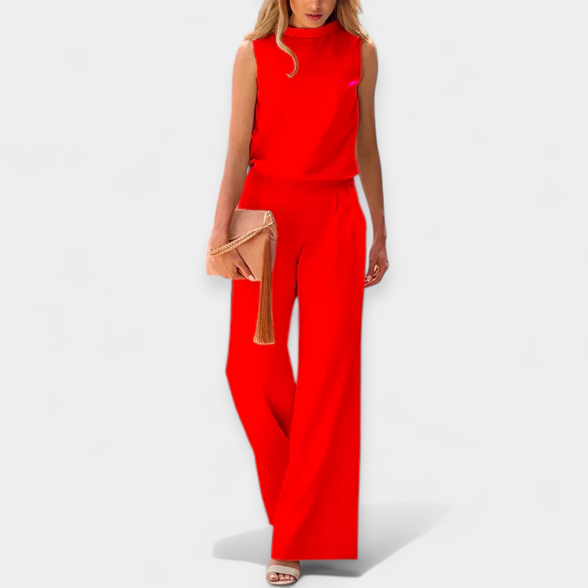 Lightweight Sleeveless Jumpsuit