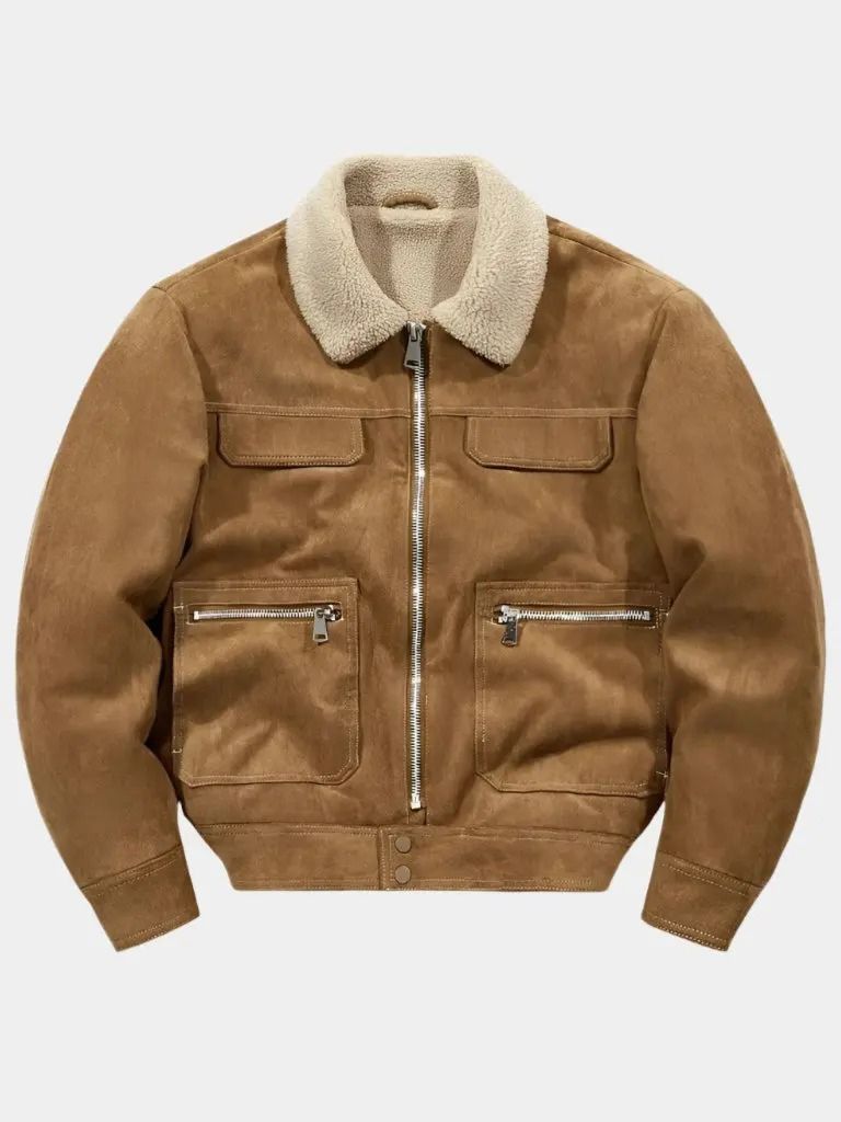 Leviana Essential Fleece Suede Jacket