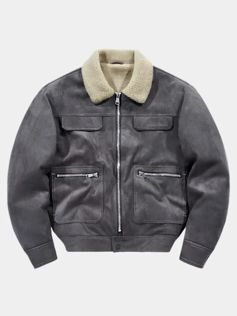 Leviana Essential Fleece Suede Jacket