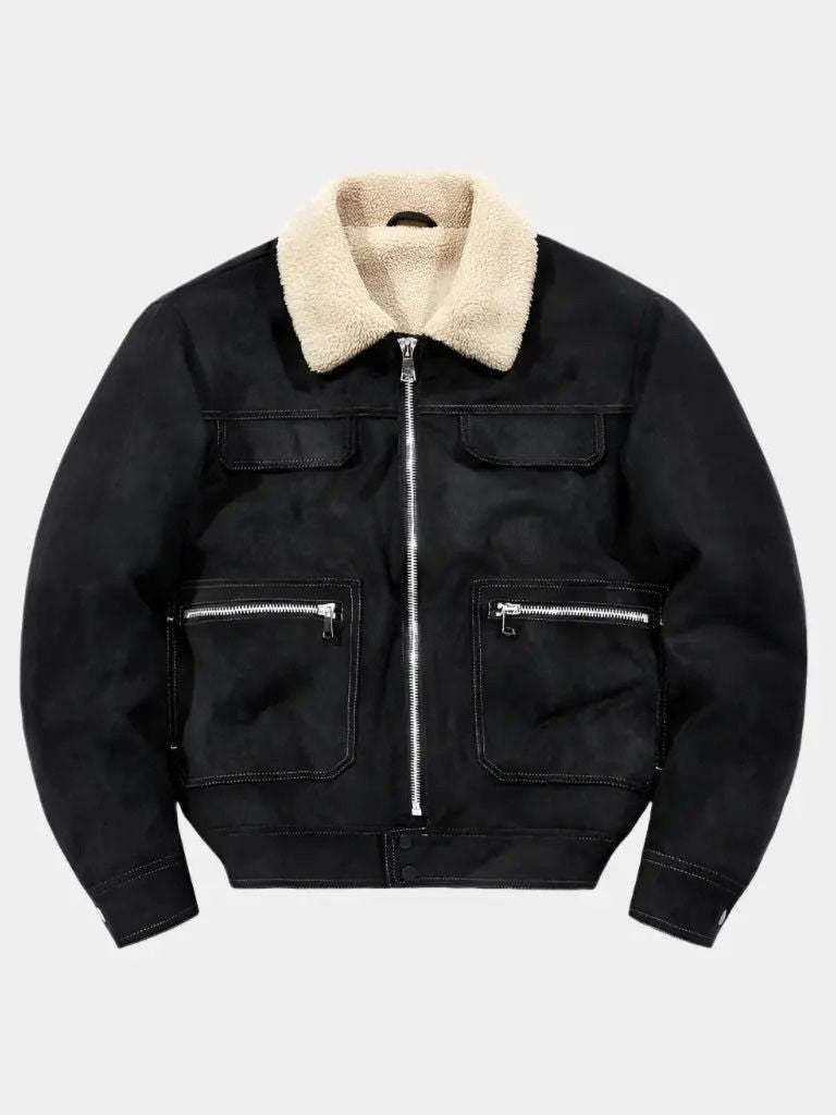 Leviana Essential Fleece Suede Jacket