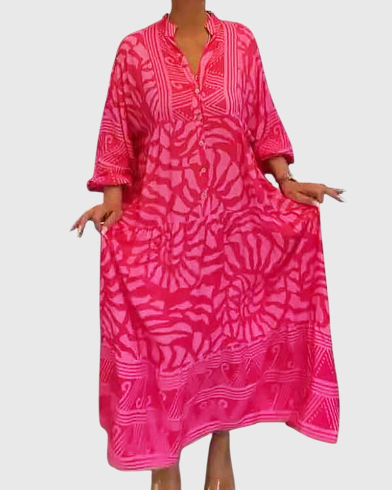 Mckinley™ | Elegant Printed Maxi Dress