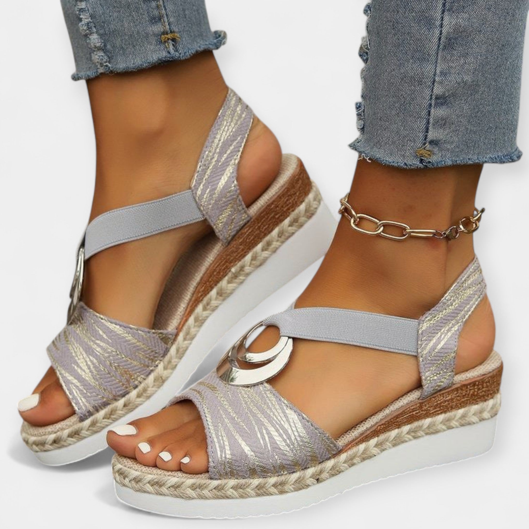 Sandales romaines tissées