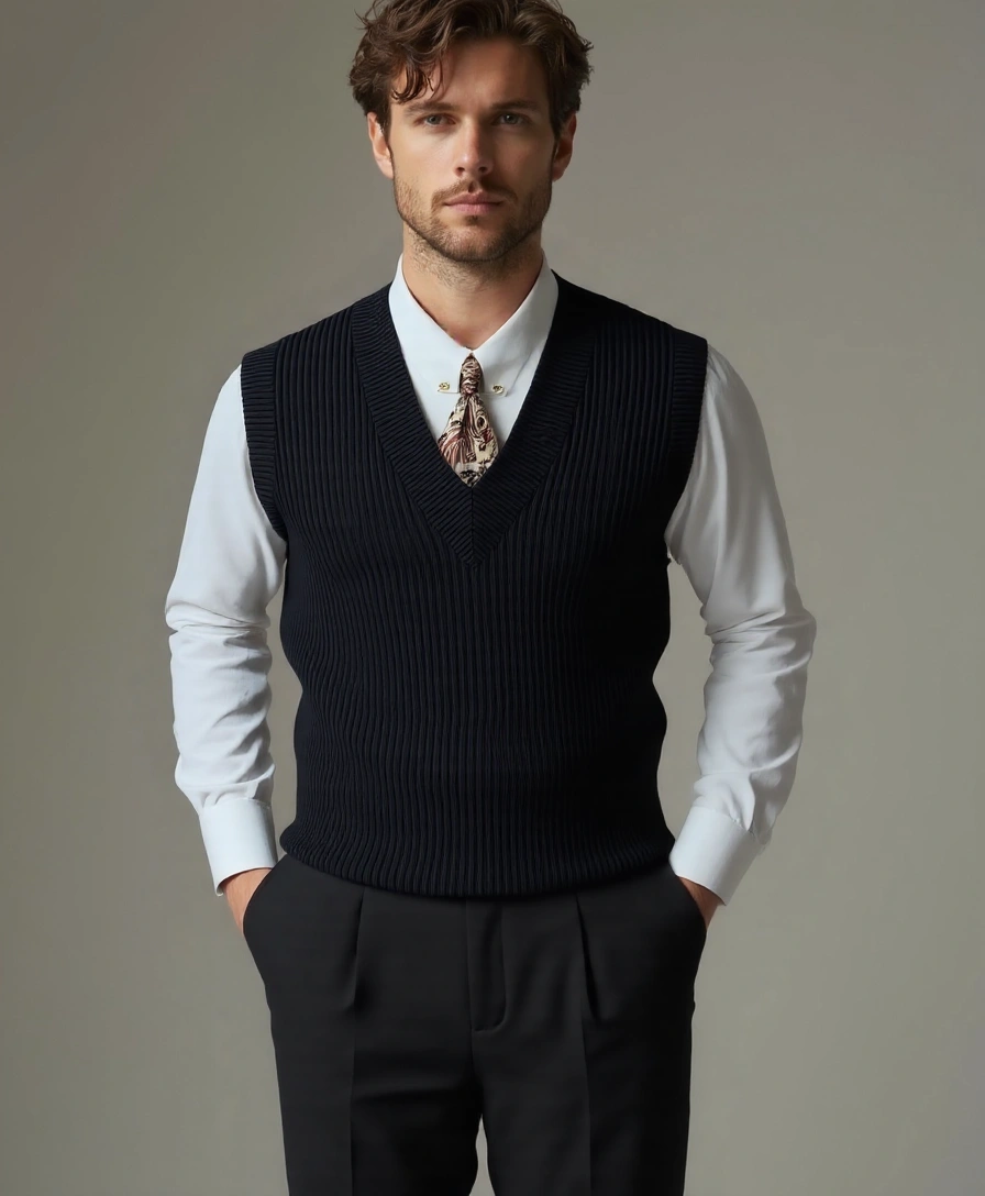 Knitted Vest - Leviana