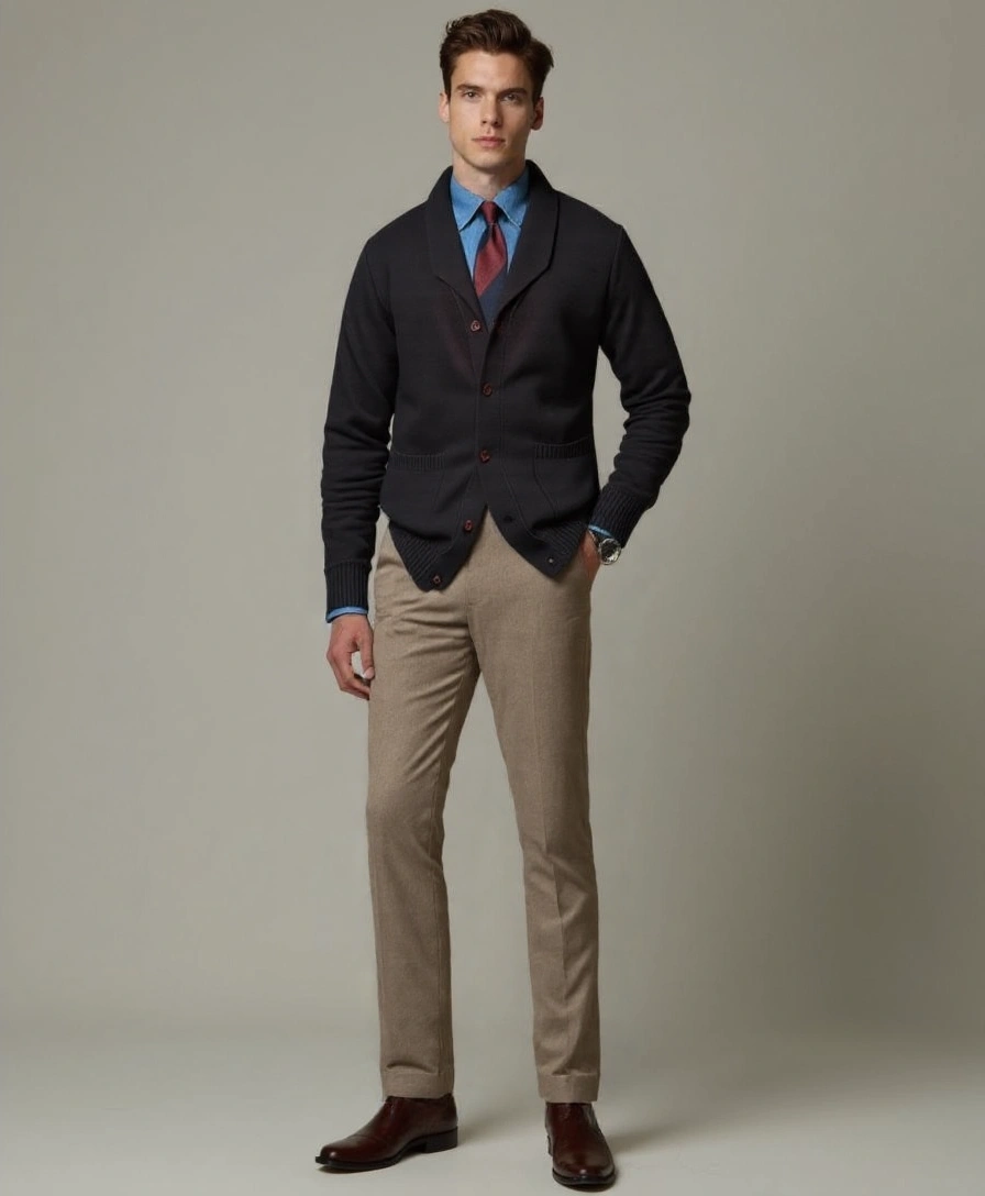 British Knitted Cardigan - Leviana