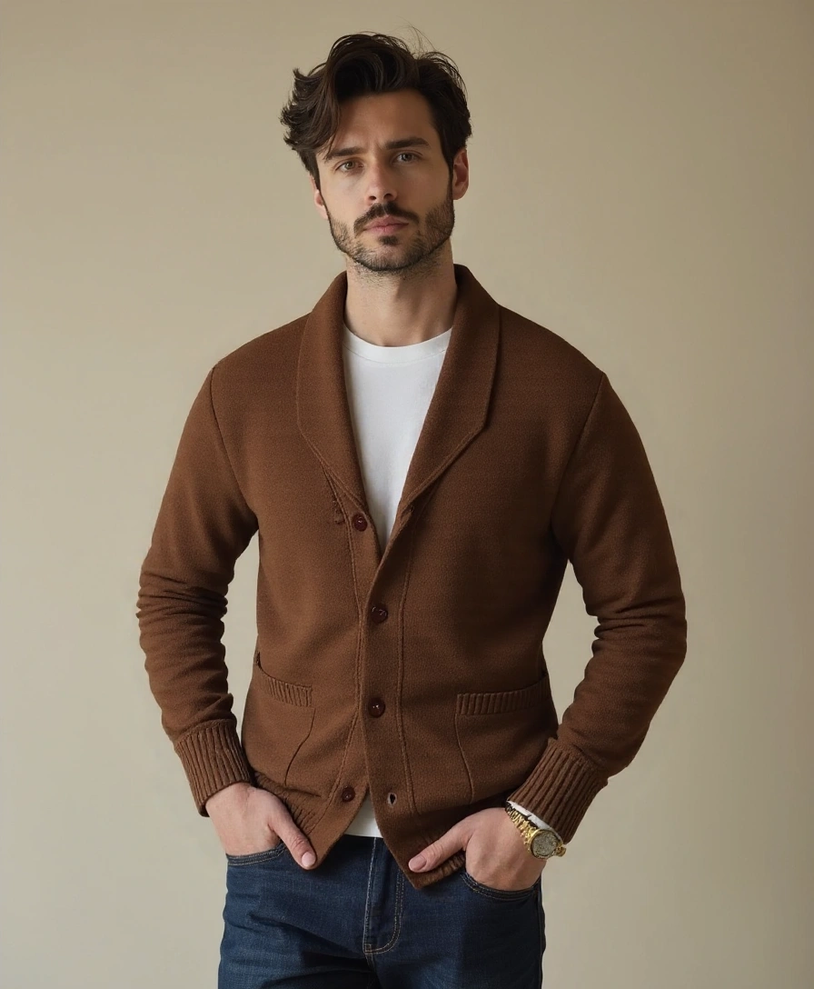 British Knitted Cardigan - Leviana