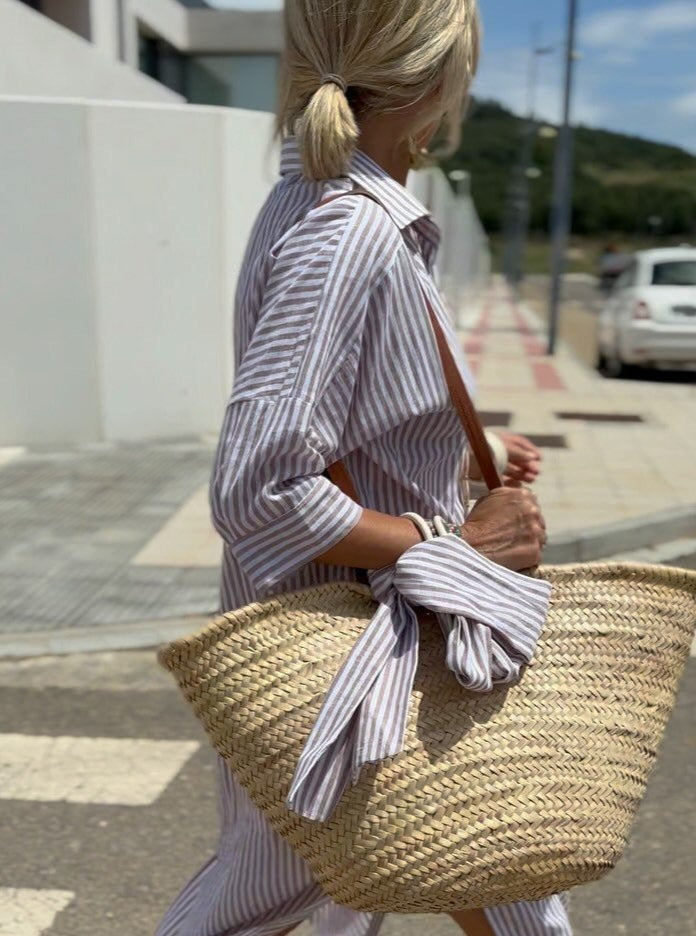Leviana | Classic Striped Shirt Dress