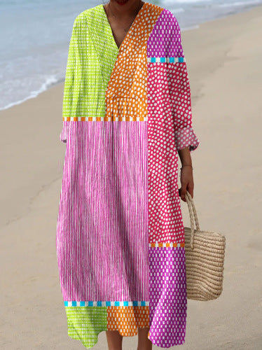 Leviana – Robe élégante avec un motif géométrique