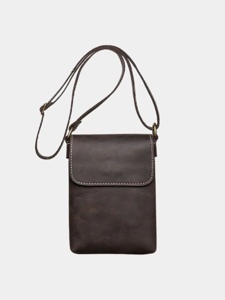 Leviana Men's Mini Leather Crossbody Bag