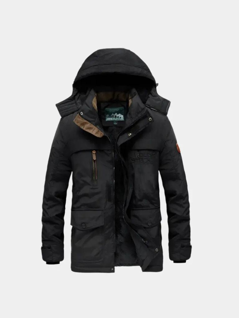 Leviana Military-Style Hooded Jacket