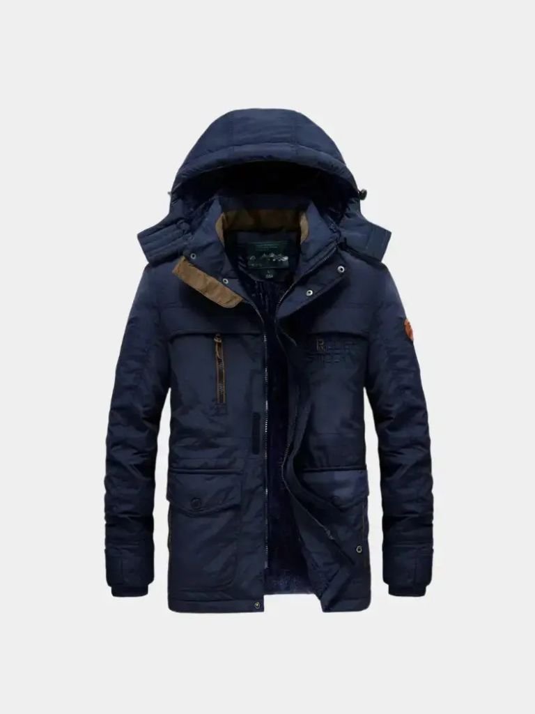 Leviana Military-Style Hooded Jacket