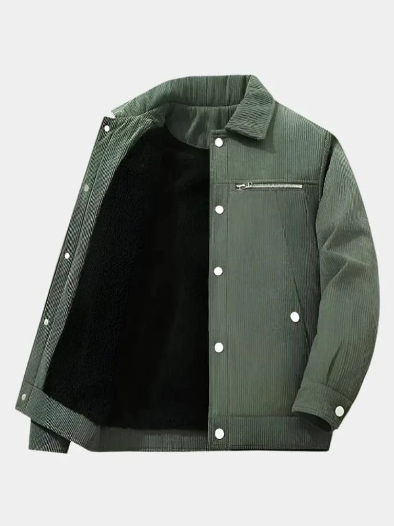 Leviana Minimalist Corduroy Jacket
