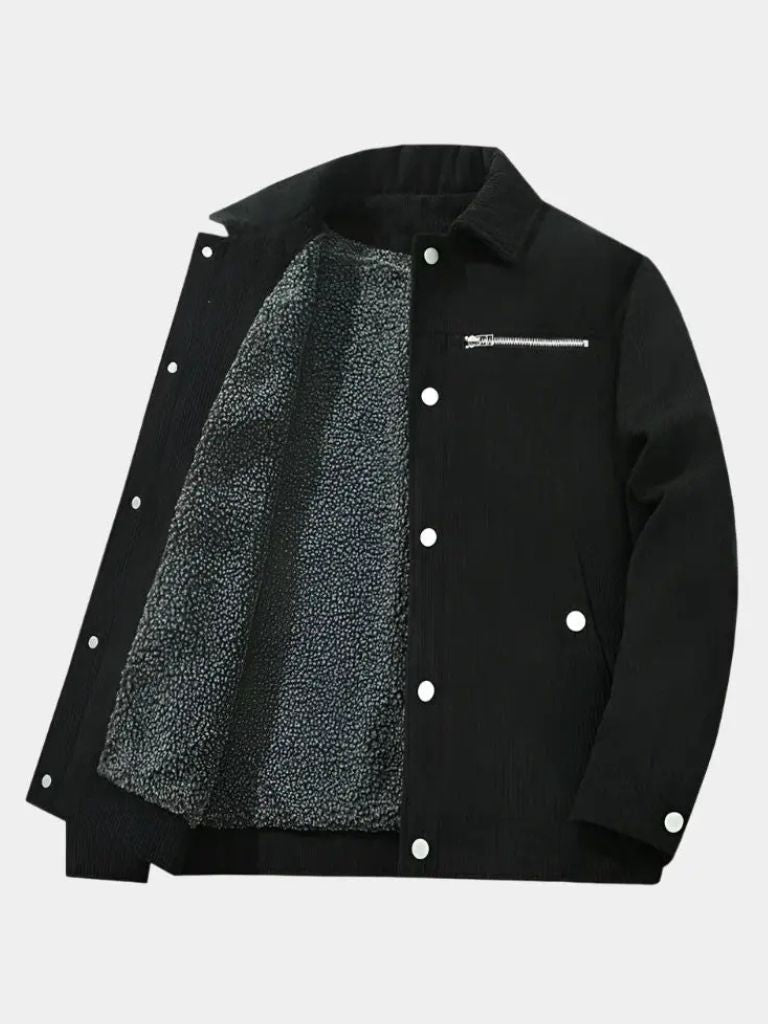 Leviana Minimalist Corduroy Jacket