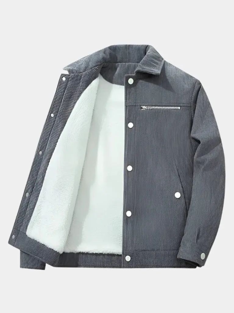 Leviana Minimalist Corduroy Jacket