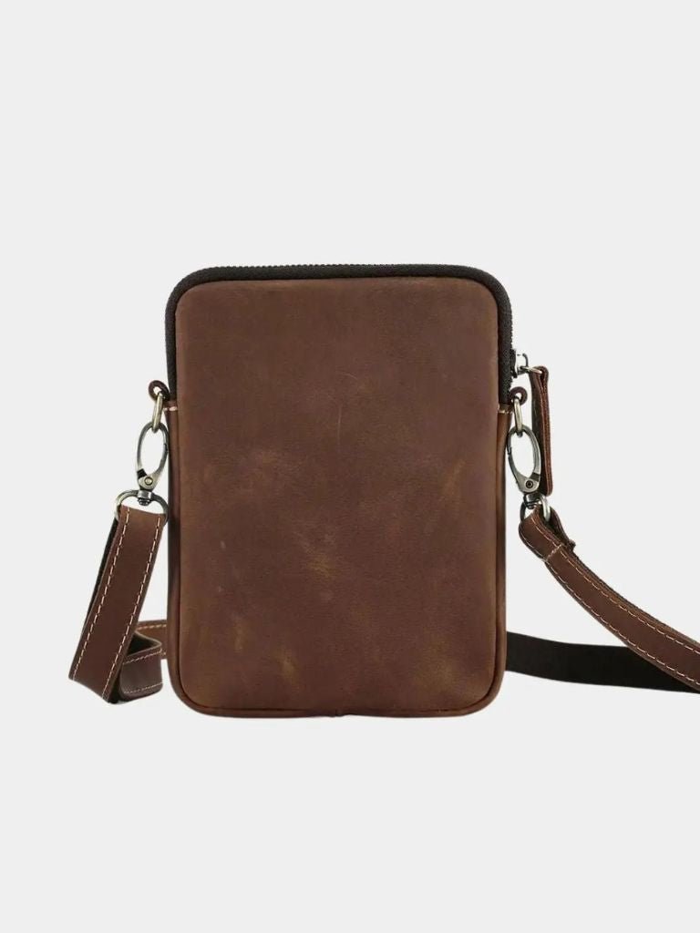 Leviana Minimalist Leather Crossbody Bag