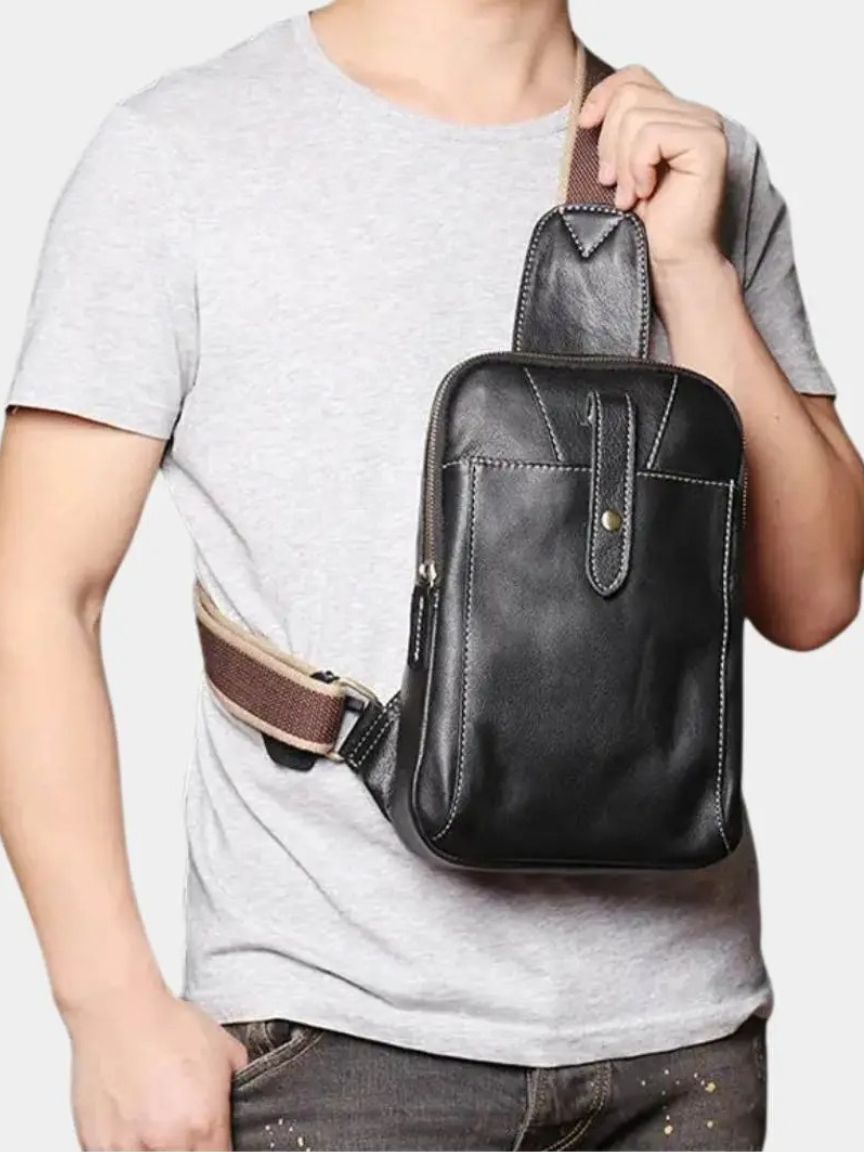 Leviana Minimalist Leather Shoulder Bag