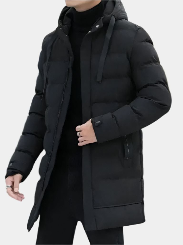 Leviana Long Minimalist Puffer Coat
