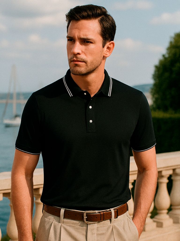 Polo with Obsidian Trim – Leviana