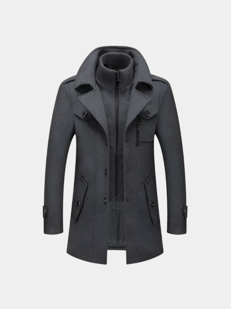 Leviana Vintage-Inspired Two-Piece Winter Coat