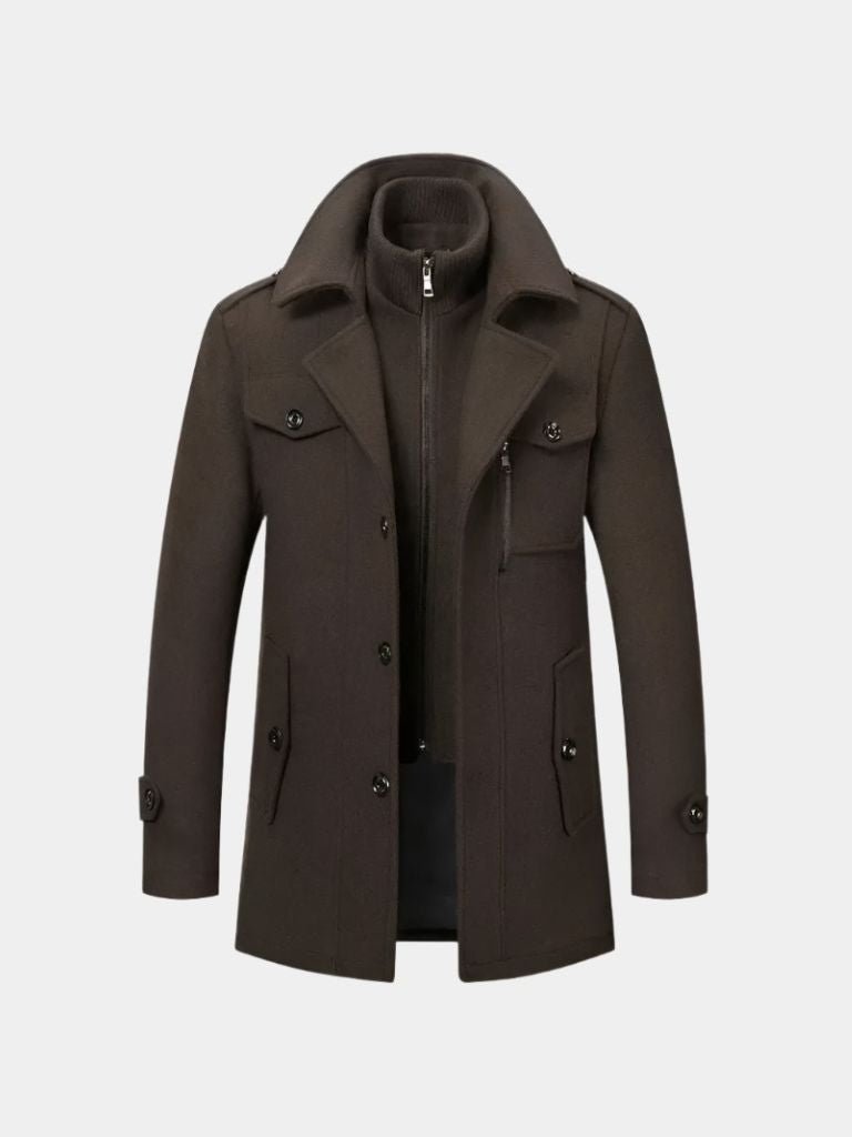 Leviana Vintage-Inspired Two-Piece Winter Coat