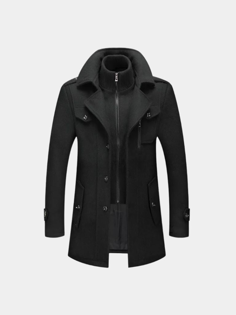 Leviana Vintage-Inspired Two-Piece Winter Coat