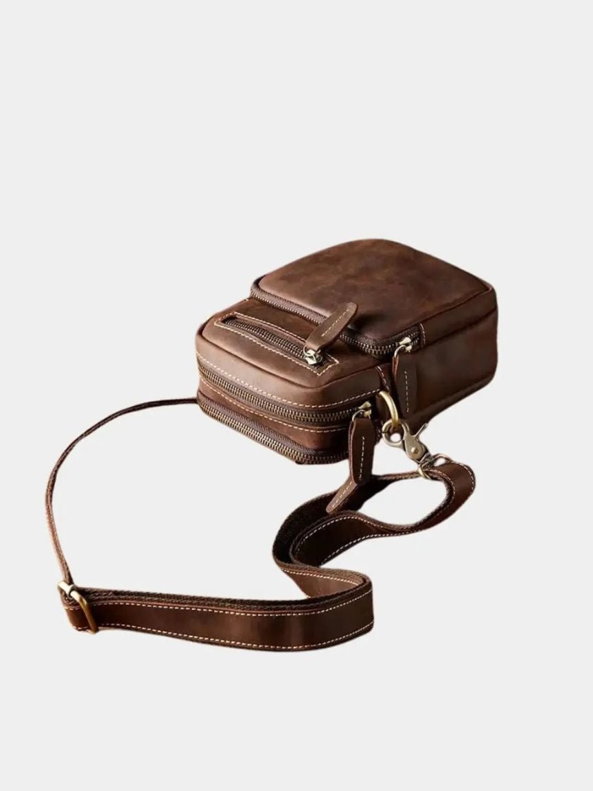 Leviana Men's Vintage Leather Shoulder Bag