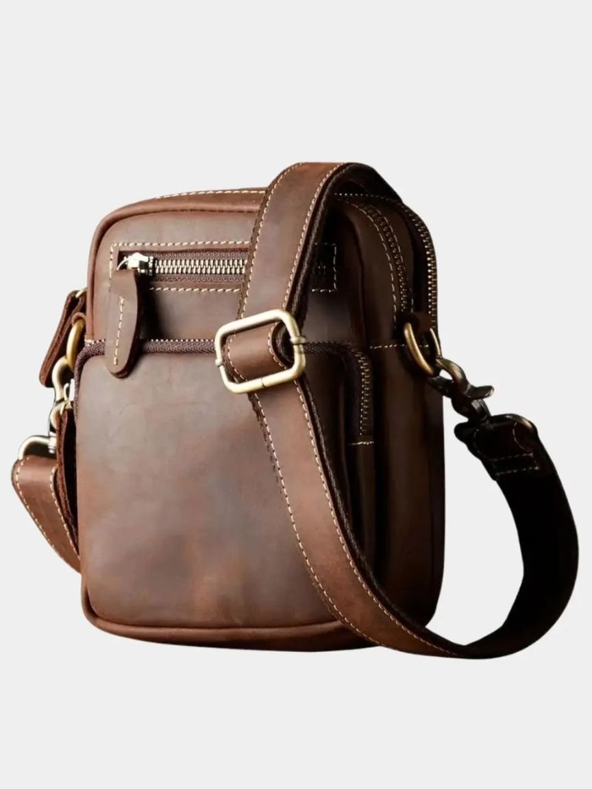 Leviana Men's Vintage Leather Shoulder Bag