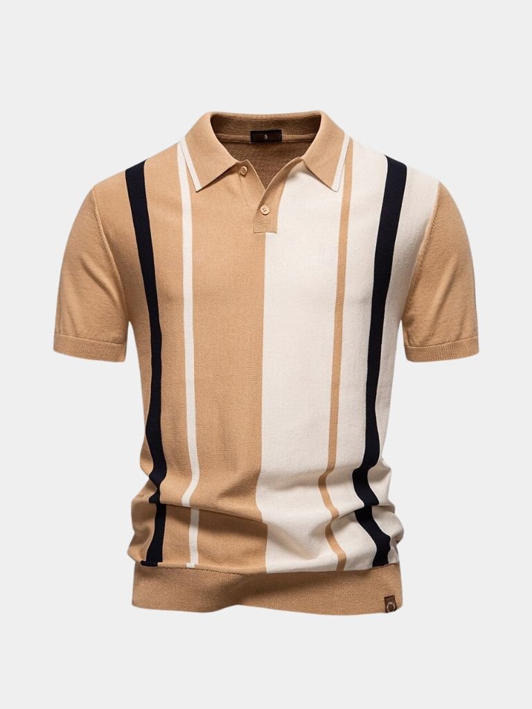Retro Striped Polo – Leviana