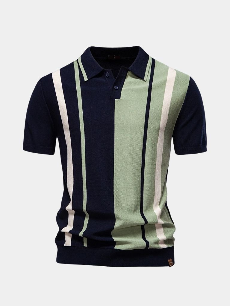 Retro Striped Polo – Leviana