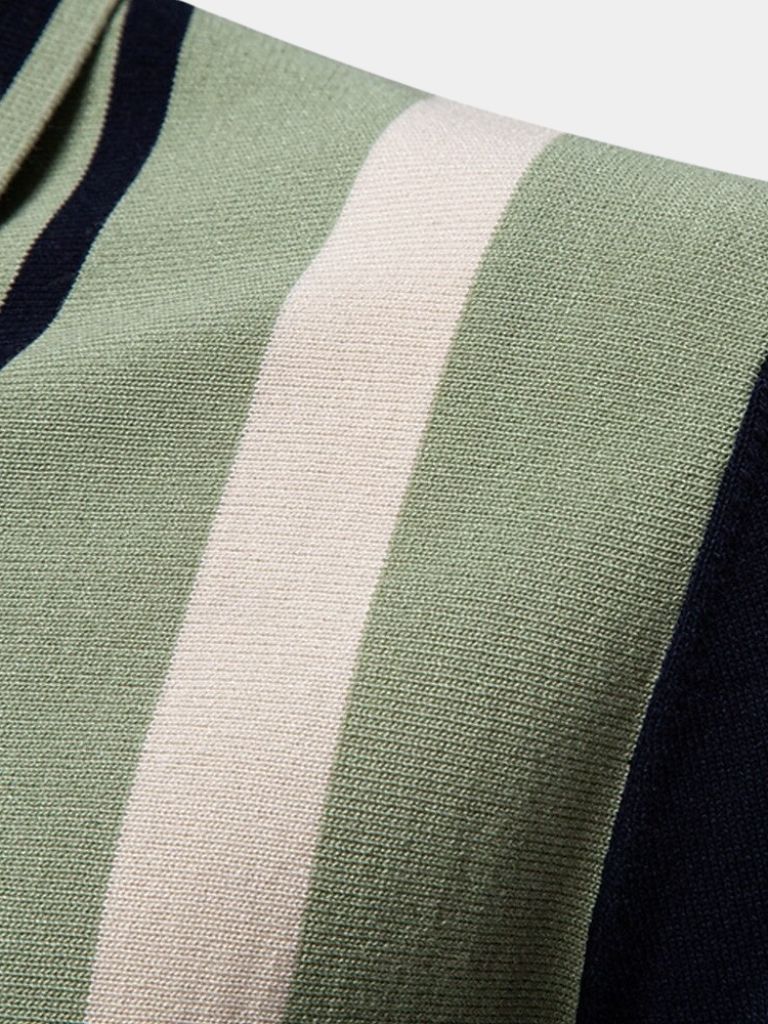 Retro Striped Polo – Leviana