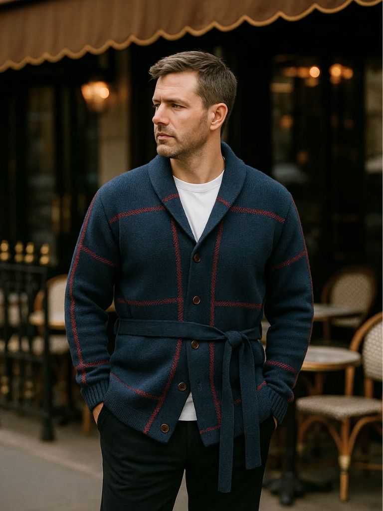 Leviana Rome Knit Coat with Belt