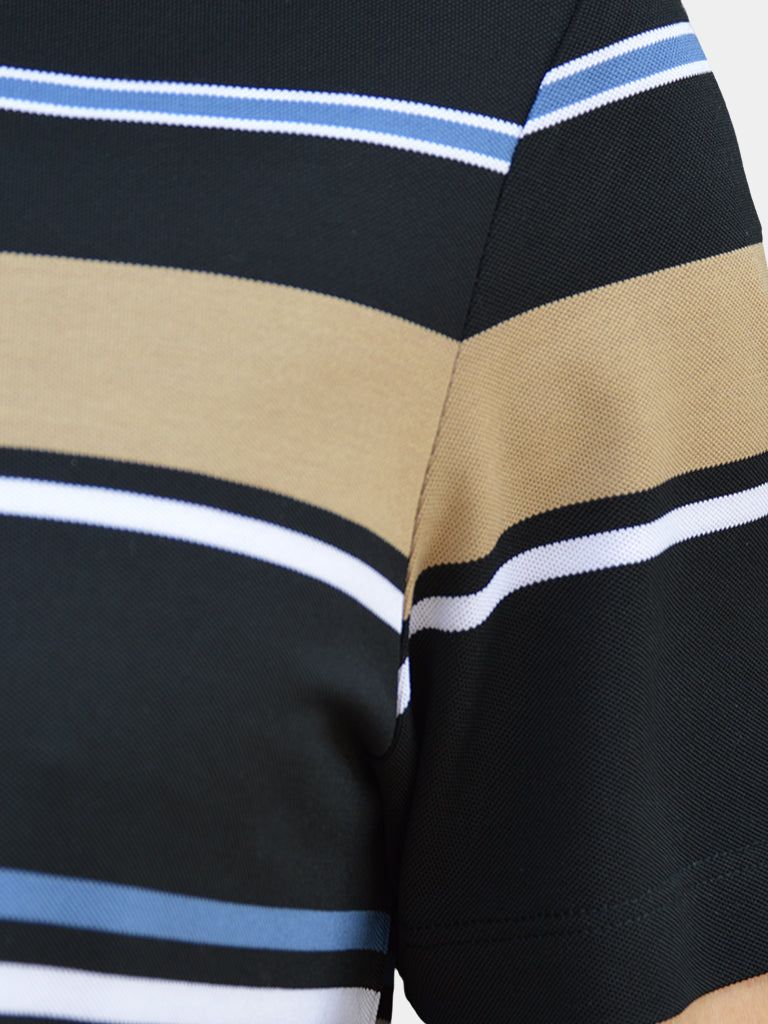 Sunset Striped Polo – Leviana