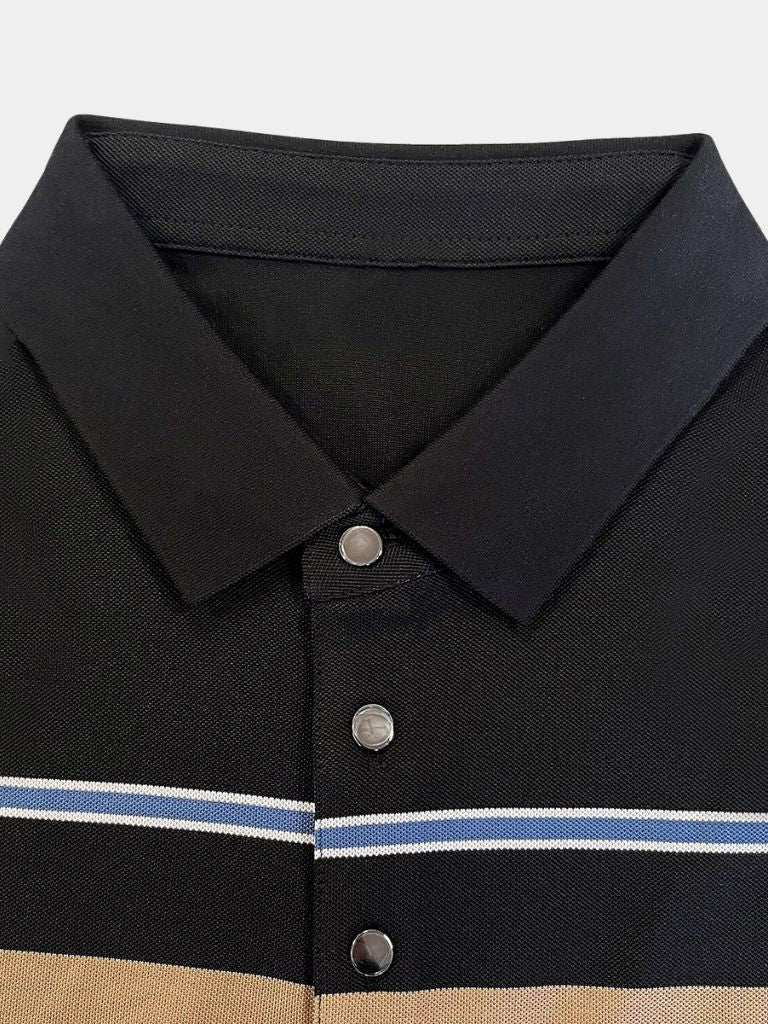 Sunset Striped Polo – Leviana