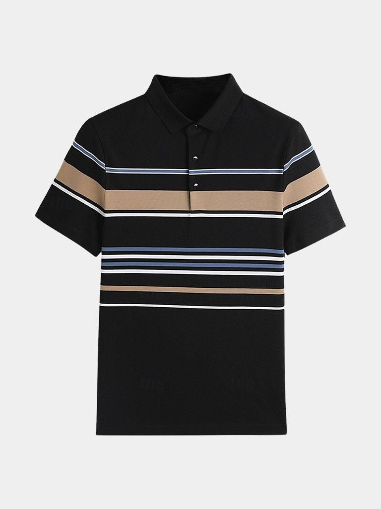 Sunset Striped Polo – Leviana