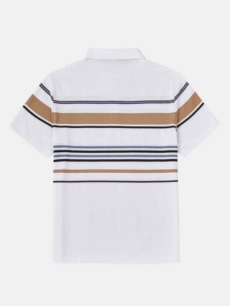 Sunset Striped Polo – Leviana
