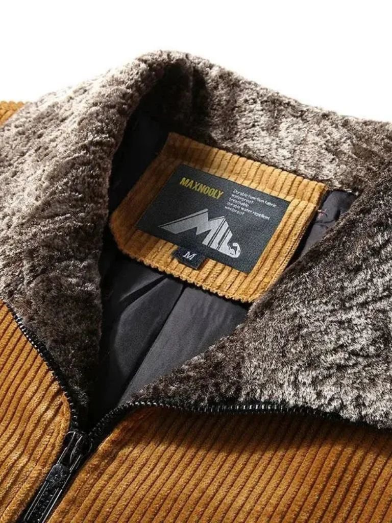 Leviana Corduroy Thermal Windbreaker Jacket