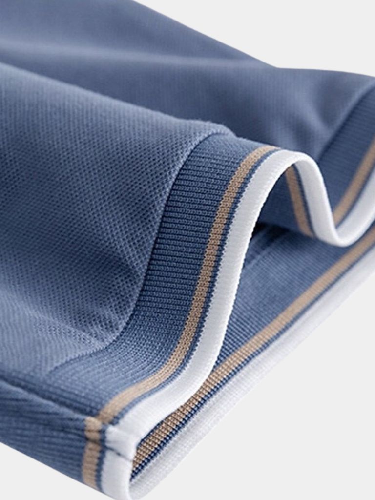 Timeless Black V-Neck Polo - Leviana