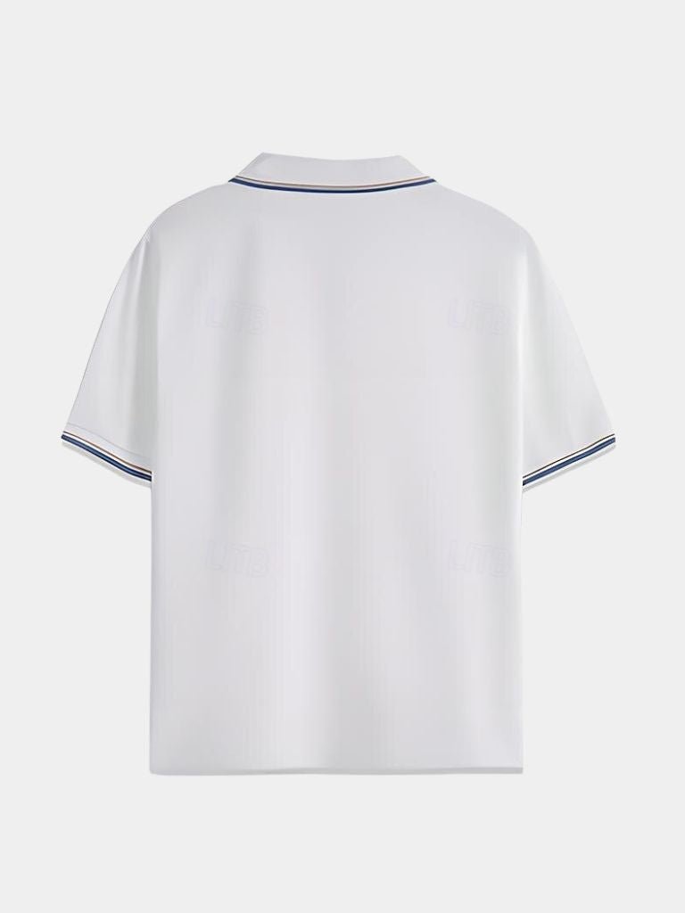 Timeless Black V-Neck Polo - Leviana